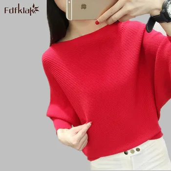 Pullover Winter 2016 Fashion New Loose Batwing Sleeve O-Neck Women Sweaters And Knitwear Sweater Dress Women Red/Gray E0621
Pullover Winter 2016 Fashion New Loose Batwing Sleeve O-Neck Women Sweaters And Knitwear Sweater Dress Women Red/Gray E0621