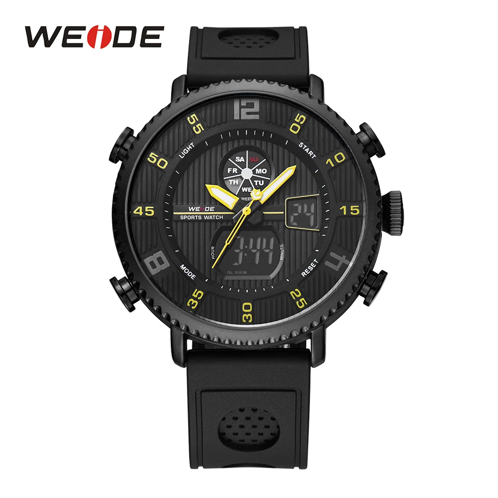 WEIDE Luxury Brand Black Steel Men's Quartz Wristwatch Fashion Casual Dress Business Sports Watch Men Clock Relogio Masculino 
WEIDE Luxury Brand Black Steel Men's Quartz Wristwatch Fashion Casual Dress Business Sports Watch Men Clock Relogio Masculino