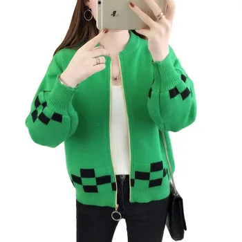 High Quality Autumn Cardigan Womens Casual Sweet Knitted Sweaters Long-sleeve Tops Female Oversized Fall Casual Black Coat F123
High Quality Autumn Cardigan Womens Casual Sweet Knitted Sweaters Long-sleeve Tops Female Oversized Fall Casual Black Coat F123