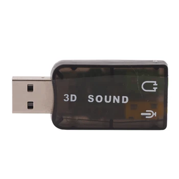1PC USB Sound Card USB Audio 5.1 External 3D USB Sound Card Audio Adapter Mic Speaker Audio Interface For Laptop PC Micro Data
1PC USB Sound Card USB Audio 5.1 External 3D USB Sound Card Audio Adapter Mic Speaker Audio Interface For Laptop PC Micro Data