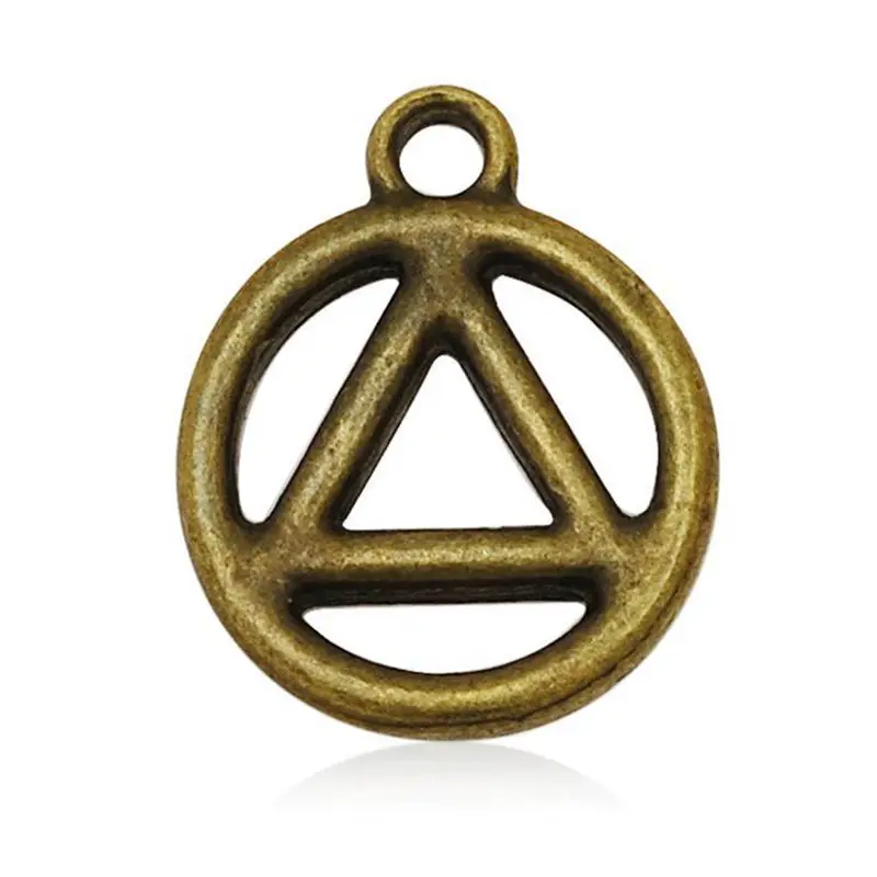 Фото Символ восстановления одного уха ожерельлье мира металлический символ