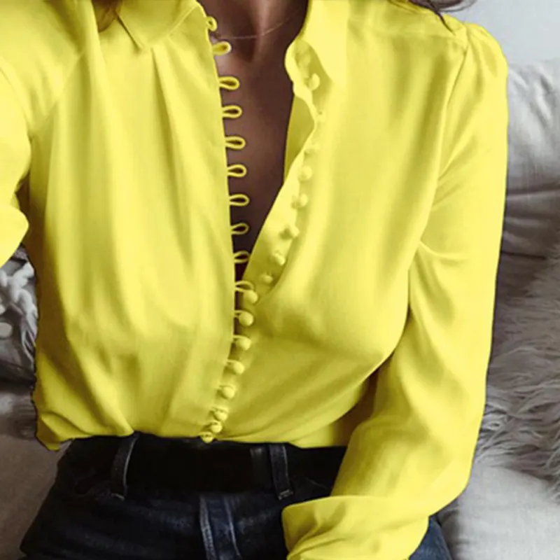 Women Casual Knitted Button Turn-down Collar Shirts Long Sleeve Blouse Multi Colors
Women Casual Knitted Button Turn-down Collar Shirts Long Sleeve Blouse Multi Colors
