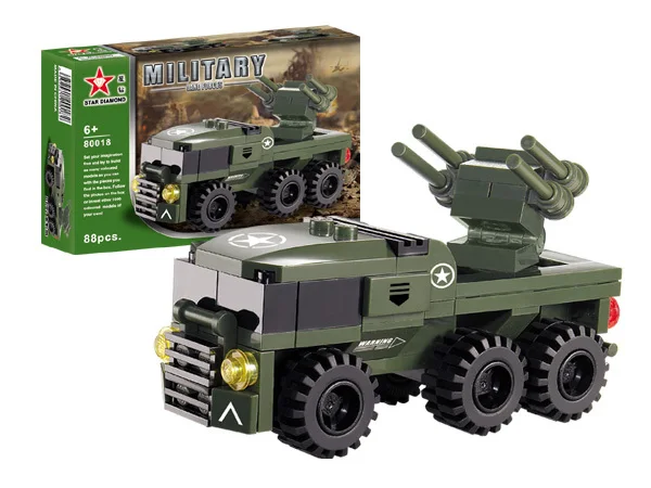 Breaker 3D Military Gun carriages building blocks toys sed child educational toys dk-1 car series
Breaker 3D Military Gun carriages building blocks toys sed child educational toys dk-1 car series