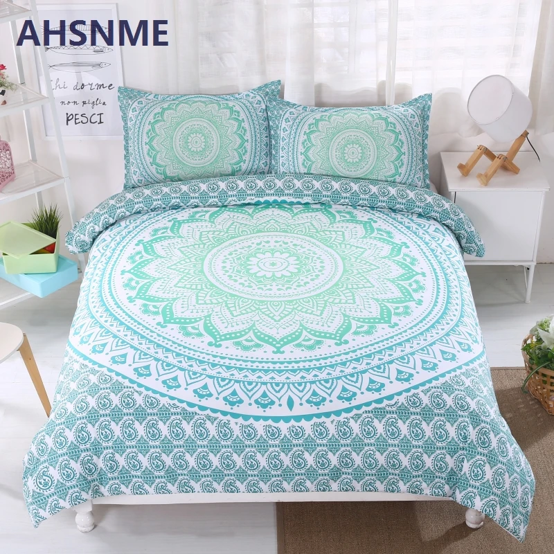 AHSNME Bohemian Bedding Set Gradient Color Duvet Cover Soft Bohe Bed Set Green Mandala Quilt Cover Sets King Queen 3pcs
AHSNME Bohemian Bedding Set Gradient Color Duvet Cover Soft Bohe Bed Set Green Mandala Quilt Cover Sets King Queen 3pcs