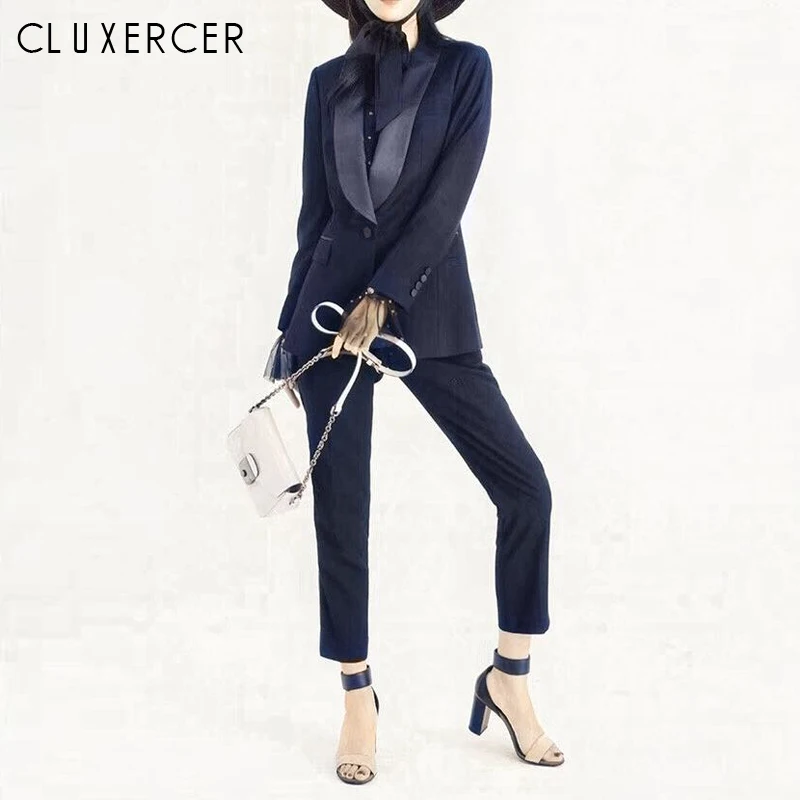 2019 New Business Women Pencil Pant Suits Two Piece Sets Black Solid Blazer +Pants Office Lady Suit
2019 New Business Women Pencil Pant Suits Two Piece Sets Black Solid Blazer +Pants Office Lady Suit