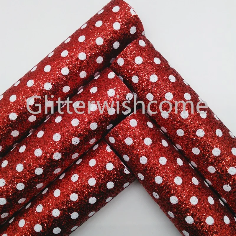 Glitterwishcome 21X29CM A4 Size Vinyl For Bows Printed Polka Dots Glitter Leather Fabirc Faux Leather Sheets for Bows, GM359B
Glitterwishcome 21X29CM A4 Size Vinyl For Bows Printed Polka Dots Glitter Leather Fabirc Faux Leather Sheets for Bows, GM359B