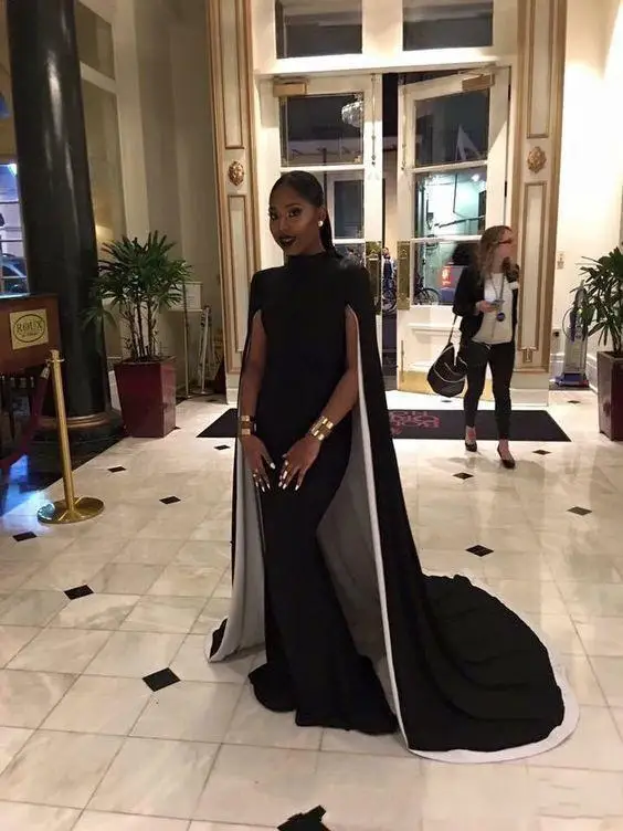 2018-modest-floor-length-black-evening-dresses-with-capes-mermaid-high-neck-arabic-vestidos-de-festa-formal-party-prom-gowns