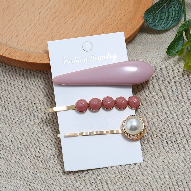 Bohopan Solid Color Water Drop Hair Clips Set Fashion Exquisite Pearl Hair Pins For Women Round Natural Stone Female Headwear
Bohopan Solid Color Water Drop Hair Clips Set Fashion Exquisite Pearl Hair Pins For Women Round Natural Stone Female Headwear