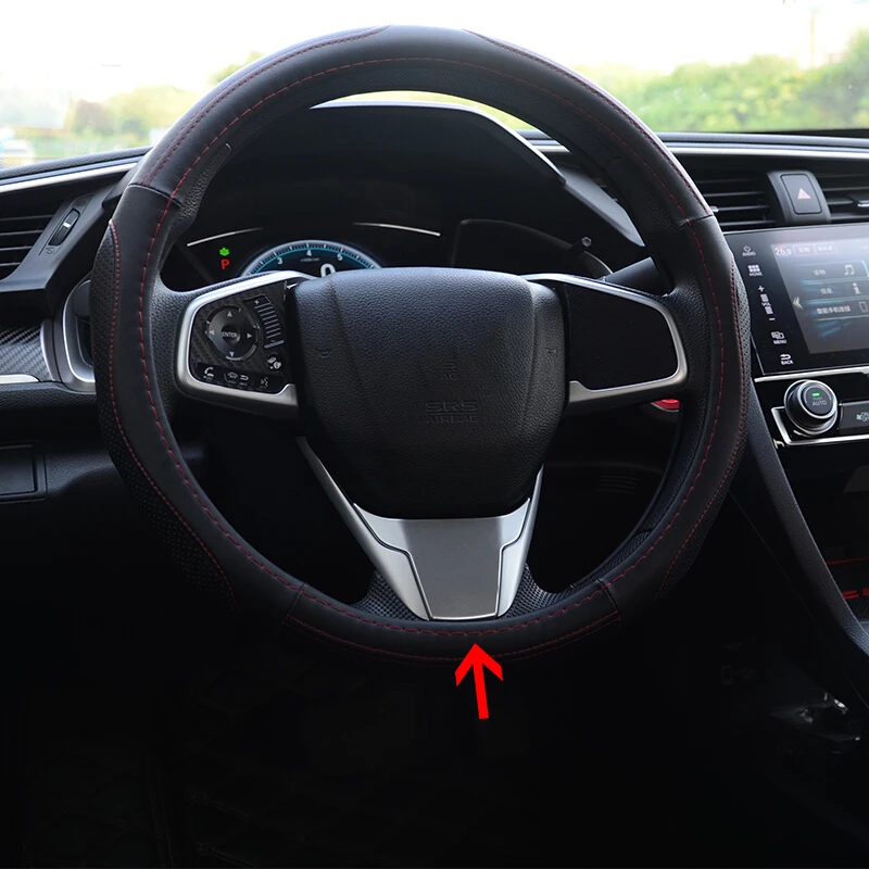 Аксессуары для Honda Civic 10, 2016, 2017, внутренняя отделка рулевого колеса из АБС-пластика, декоративный чехол, Стайлинг автомобиля, 1 шт.
Аксессуары для Honda Civic 10, 2016, 2017, внутренняя отделка рулевого колеса из АБС-пластика, декоративный чехол, Стайлинг автомобиля, 1 шт.