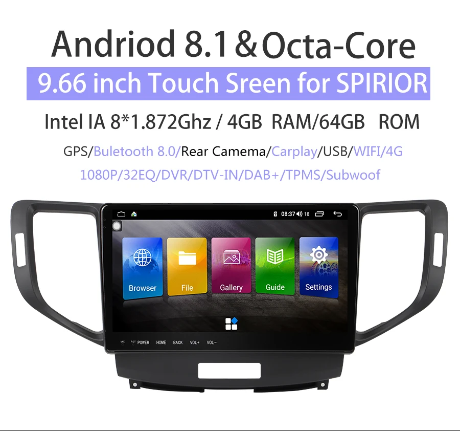 Sale Android 8.1 Octa core Car radio Multimedia Video Player auto Stereo GPS Navigaton Carplay DVD For HONDA SPIRIOR 2009-2013 0 Sale Android 8.1 Octa core Car radio Multimedia Video Player auto Stereo GPS Navigaton Carplay DVD For HONDA SPIRIOR 2009-2013 0