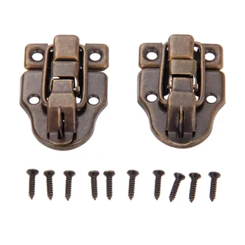 DRELD 2Pcs Antique Jewelry Wooden Box Latch Hasps Decorative Drawer Suitcases Hasp Latch Buckle Clasp Furniture Hardware 59x40mm
DRELD 2Pcs Antique Jewelry Wooden Box Latch Hasps Decorative Drawer Suitcases Hasp Latch Buckle Clasp Furniture Hardware 59x40mm