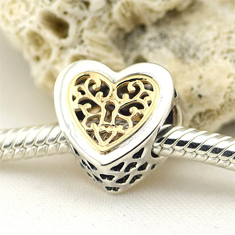 Fits Pandora Bracelet Charms Beads for Jewelry Making Locked Hearts Silver Charms with 14K Gold 925 Sterling Silver Jewelry
Fits Pandora Bracelet Charms Beads for Jewelry Making Locked Hearts Silver Charms with 14K Gold 925 Sterling Silver Jewelry