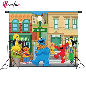 Vinyl Kids Party Photography Backdrops Sesame Street Elmo World Shop Custom Photo Studio Backdrop Background 7x5ft
Vinyl Kids Party Photography Backdrops Sesame Street Elmo World Shop Custom Photo Studio Backdrop Background 7x5ft