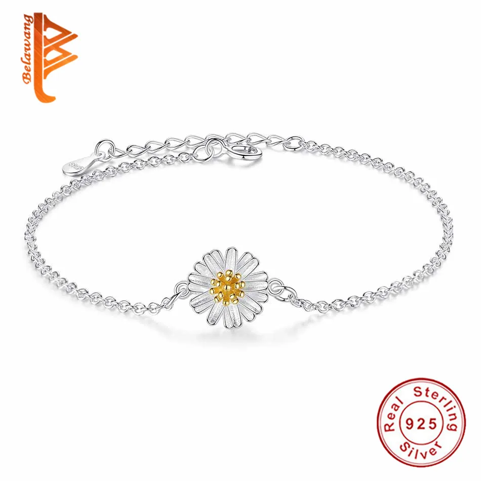 Fashion 925 Sterling Silver Link Chain Daisy Charm Bracelet for Women Enamel Flower Bracelets Bangles Party Gift pulseras
Fashion 925 Sterling Silver Link Chain Daisy Charm Bracelet for Women Enamel Flower Bracelets Bangles Party Gift pulseras
