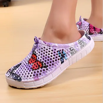 Summer new slippers women dance butterfly hole shoes cute breathable comfortable sandals hive hollow flip flops plus-size 
Summer new slippers women dance butterfly hole shoes cute breathable comfortable sandals hive hollow flip flops plus-size