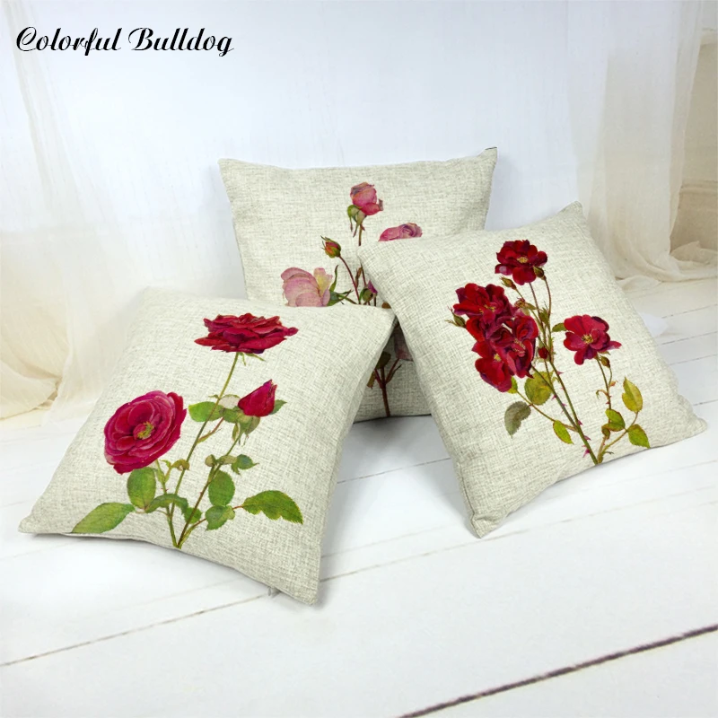 Beautiful Plant Romantic Rose Print Cushion Set Cotton Linen Flower Tulip Pattern Design Home Bedroom Sofa Decorative Pillowcase
Beautiful Plant Romantic Rose Print Cushion Set Cotton Linen Flower Tulip Pattern Design Home Bedroom Sofa Decorative Pillowcase