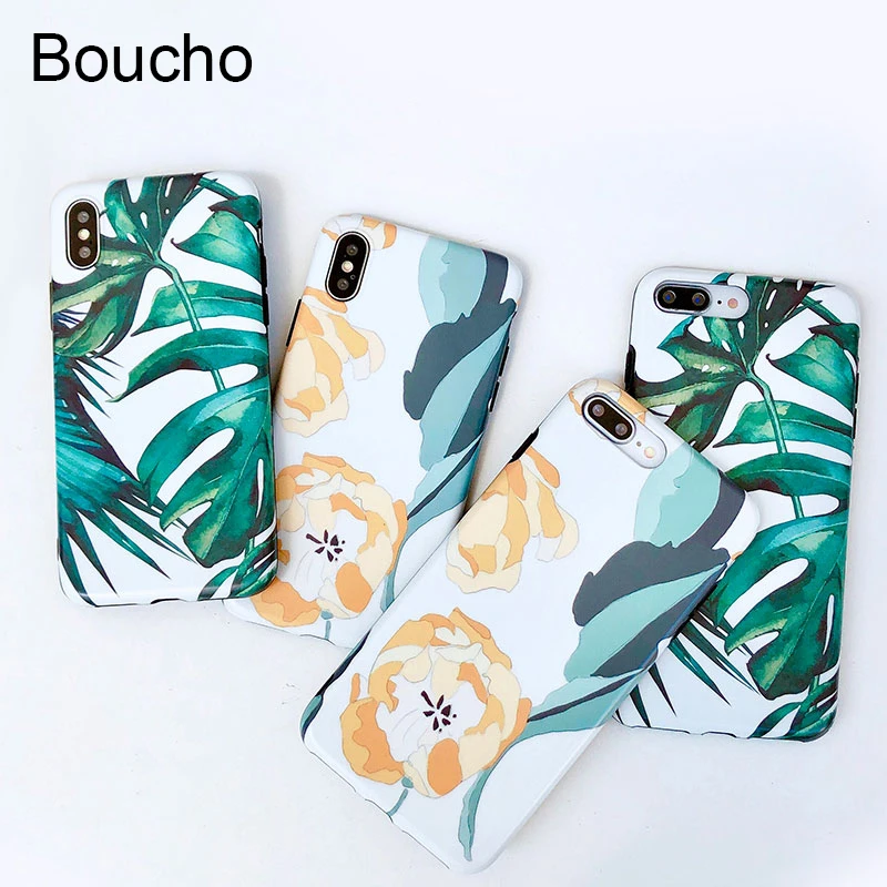 Boucho Fashion Plant Leafy Flower Phone Case For iphone 7 8 6 6s Plus Colorful Art Pattern Cover For iphone X XS MAX XR Cases 
Boucho Fashion Plant Leafy Flower Phone Case For iphone 7 8 6 6s Plus Colorful Art Pattern Cover For iphone X XS MAX XR Cases