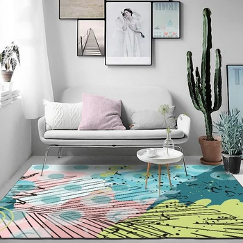 Pink Blue Leaf Printed Large Area Rugs For Living Room Children Bedroom Geometric Pattern Anti-Slip Floor Mat Home Decor Carpets
Pink Blue Leaf Printed Large Area Rugs For Living Room Children Bedroom Geometric Pattern Anti-Slip Floor Mat Home Decor Carpets