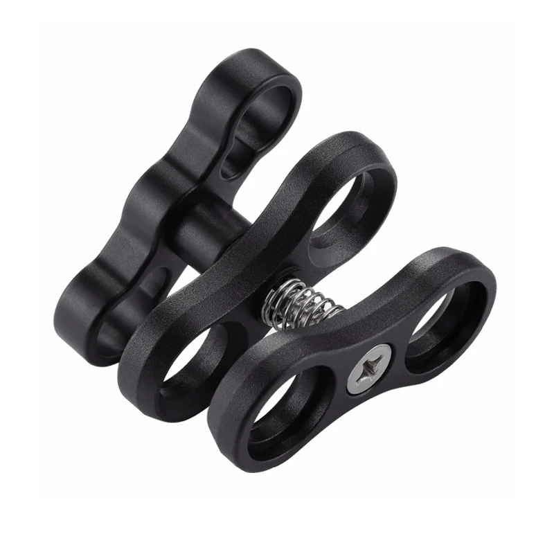 Двойной шаровой зажим из алюминиевого сплава для подводной камеры рукоятка Gopro