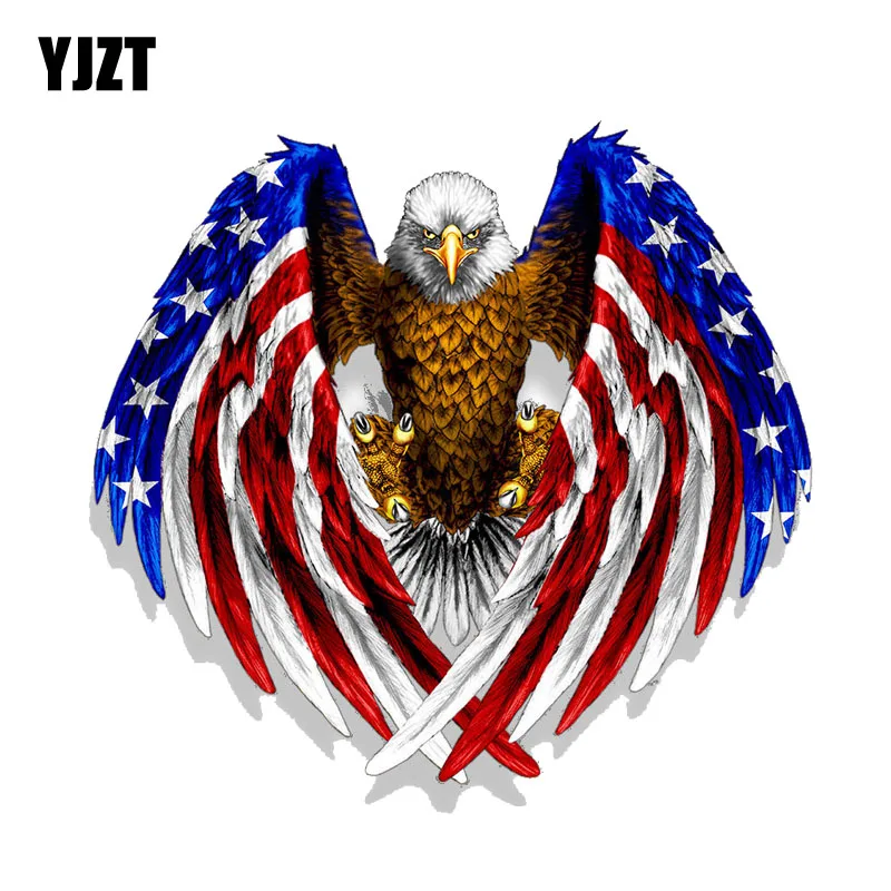YJZT 16CM*15CM Car Sticker USA Bald Eagle USA American Flag PVC Funny Decal 12-0641
YJZT 16CM*15CM Car Sticker USA Bald Eagle USA American Flag PVC Funny Decal 12-0641