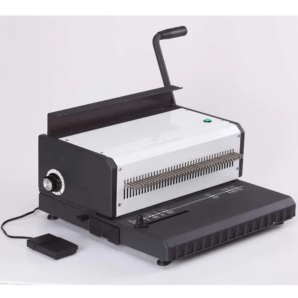 

ET-25 Manual Spiral Double Wire Binding Machine 40 Square Shape 4*4mm Punching Hole File Book A4 Paper Binder Puncher Machine