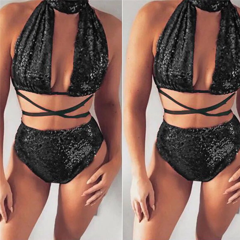 New Women Sexy Sequin Bikini Set 2018 Push-up High Waist Swimsuit 4 Pure Color Swimwear Brazilian Biquini Bathing Suit Beachwear
New Women Sexy Sequin Bikini Set 2018 Push-up High Waist Swimsuit 4 Pure Color Swimwear Brazilian Biquini Bathing Suit Beachwear