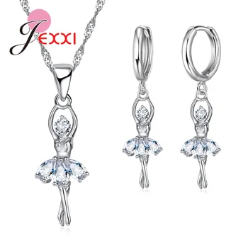New Fashion Girls Lovely Jewellery Set of Ballet Girls Shape Wedding Jewerly Sets for Women Valentines Day Gift
New Fashion Girls Lovely Jewellery Set of Ballet Girls Shape Wedding Jewerly Sets for Women Valentines Day Gift