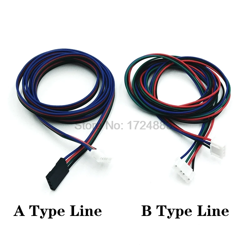 Stepper Motor cable DuPont4pin2.54 line XH4pin2.54 4pin 100cm 1 Meter to Black White Terminal Line for Stepper Motor 3D printer
Stepper Motor cable DuPont4pin2.54 line XH4pin2.54 4pin 100cm 1 Meter to Black White Terminal Line for Stepper Motor 3D printer