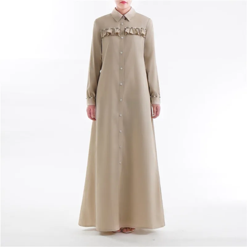 Abaya Gowns Muslim Party Maxi Evening Dresses Turkey Arabic Kaftan Dubai Islamic Modest Pearls Dress
Abaya Gowns Muslim Party Maxi Evening Dresses Turkey Arabic Kaftan Dubai Islamic Modest Pearls Dress