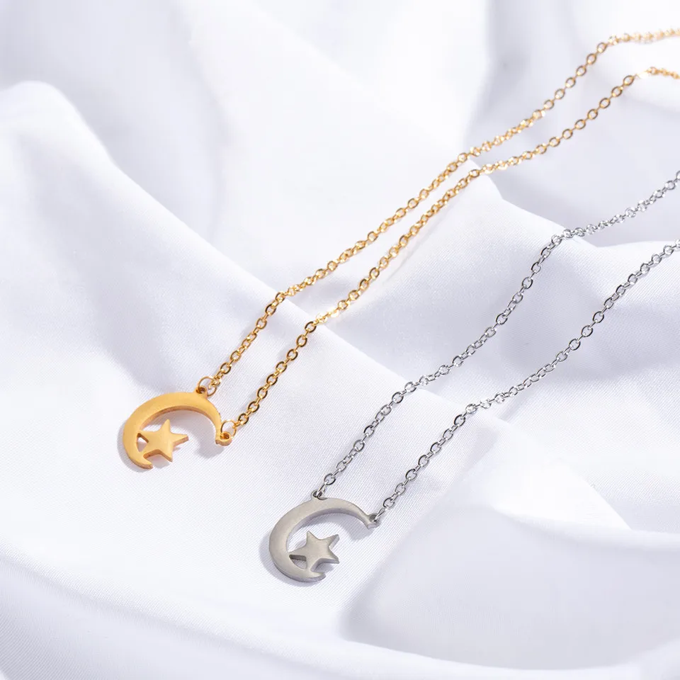 Fashion Stainless Steel Women's necklace Sweater chain Classic Golden & Silver Star Clavicle chain Necklaces for women 2018
Fashion Stainless Steel Women's necklace Sweater chain Classic Golden & Silver Star Clavicle chain Necklaces for women 2018