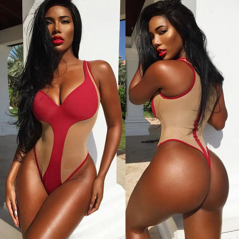 2017 Swimwear Women One Piece Swimsuit Sexy Red Patchwork Monokini Bikinis Beachwear Swimsuit Bathing suit maillot de bain femme
2017 Swimwear Women One Piece Swimsuit Sexy Red Patchwork Monokini Bikinis Beachwear Swimsuit Bathing suit maillot de bain femme
