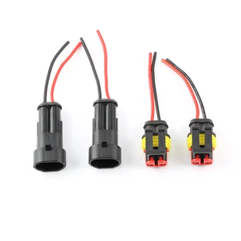 2 Pins Waterproof Electrical Wire Connector Plug Electrical Car Motorcycle auto connectors with cable Universal Connector kit
2 Pins Waterproof Electrical Wire Connector Plug Electrical Car Motorcycle auto connectors with cable Universal Connector kit