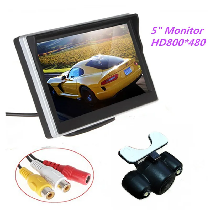 5" TFT LCD HD800*480 Screen Car Monitor + Night Vision car rearview camera Backup Camera
5" TFT LCD HD800*480 Screen Car Monitor + Night Vision car rearview camera Backup Camera