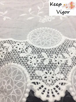 (1yard) 100% cotton white good quality two sides soft embroidery lace fabric for lady dress wedding party EMBB-200
(1yard) 100% cotton white good quality two sides soft embroidery lace fabric for lady dress wedding party EMBB-200