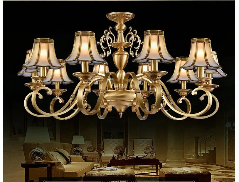 European Newly Brass Chandelier, Antique Brass Chandelier, Vintage Total Copper Glass AC110V/220V 100% Guaranteed Free Shipping
European Newly Brass Chandelier, Antique Brass Chandelier, Vintage Total Copper Glass AC110V/220V 100% Guaranteed Free Shipping