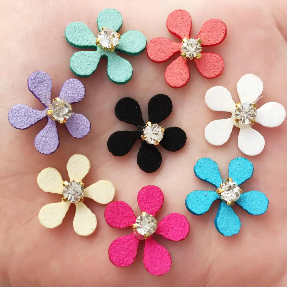 20 Pcs Mix Shiny 20mm Korean velvet Flower Flat back rhinestone scrapbook DIY Wedding applique ornament Crafts SA918
20 Pcs Mix Shiny 20mm Korean velvet Flower Flat back rhinestone scrapbook DIY Wedding applique ornament Crafts SA918