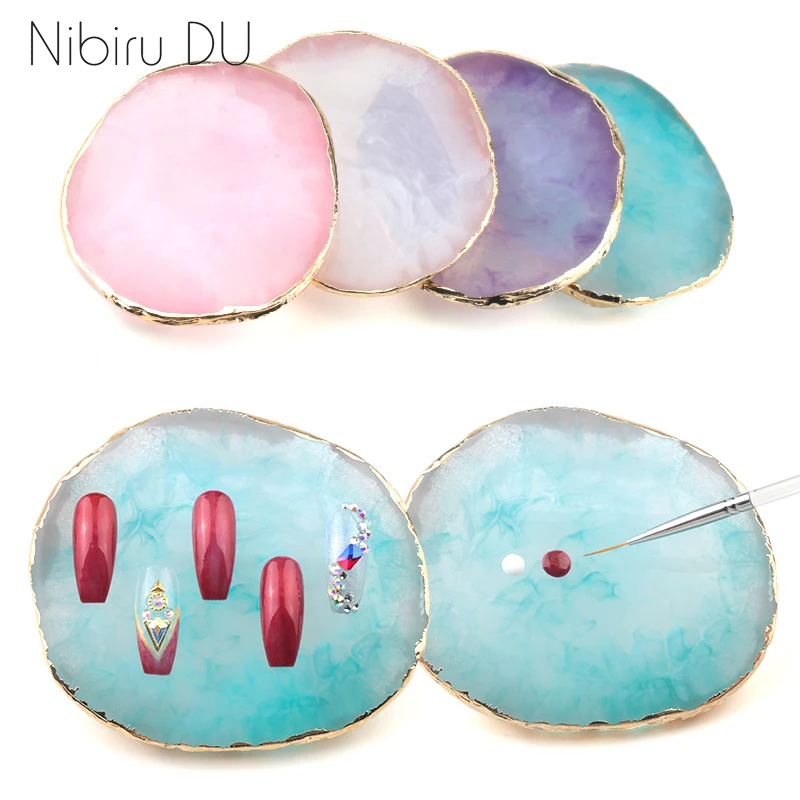1PCS Practice Nail Art Plate Tips Display Board Natural Resin Stone Nail Art Palette Varnish Color Showing Shelf Manicure Tool
1PCS Practice Nail Art Plate Tips Display Board Natural Resin Stone Nail Art Palette Varnish Color Showing Shelf Manicure Tool