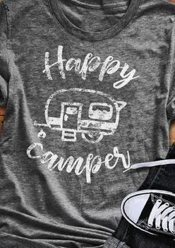 Fashion Women T-Shirt Short Sleeve Happy Camping Bus Print O-Neck T-Shirt Female 2018 Casual Summer Grey Ladies Tops Tee
Fashion Women T-Shirt Short Sleeve Happy Camping Bus Print O-Neck T-Shirt Female 2018 Casual Summer Grey Ladies Tops Tee