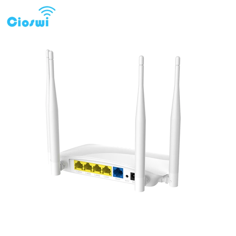 Cioswi 2.4G Wireless Router Wifi Router Access Point Easy Setup Mobile Router 300Mbps Hotspot Openwrt 4 pcs External Antennas
Cioswi 2.4G Wireless Router Wifi Router Access Point Easy Setup Mobile Router 300Mbps Hotspot Openwrt 4 pcs External Antennas