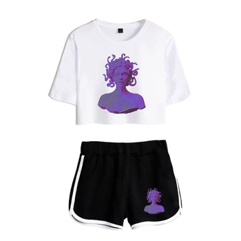 2019 NEW Vaporwave electronic dance music print Leisure Women Two Piece Set Shorts And lovely T-shirts Hot Sale Clothes
2019 NEW Vaporwave electronic dance music print Leisure Women Two Piece Set Shorts And lovely T-shirts Hot Sale Clothes