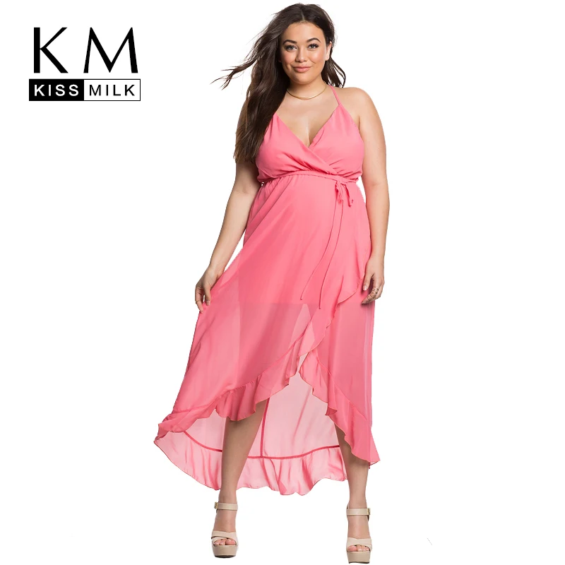 Kissmilk Plus size 2018 Women Summer Spaghetti Strap Dress High Waist Pink Long Dress Sexy Sleeveless Large Size Dress 3XL 6XL
Kissmilk Plus size 2018 Women Summer Spaghetti Strap Dress High Waist Pink Long Dress Sexy Sleeveless Large Size Dress 3XL 6XL