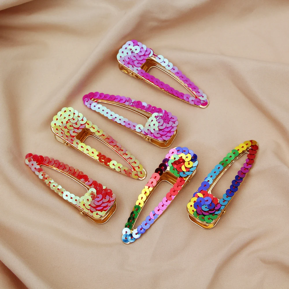 

2pcs New Hair Clips Sequin Girls Hair Accessories Women Hollow Duckbill Clips Popular Bobby Pins Modeling Tool Chic Hairpins