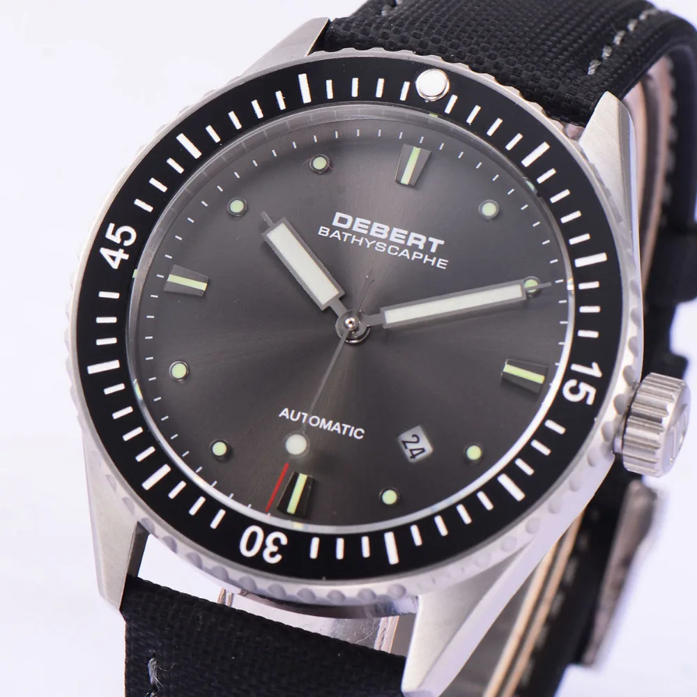 Sapphire Crystal relogio masculino Debert 43mm Black Ceramic Bezel Black Dial Mechanical top brand luxury automatic Watch Men
Sapphire Crystal relogio masculino Debert 43mm Black Ceramic Bezel Black Dial Mechanical top brand luxury automatic Watch Men