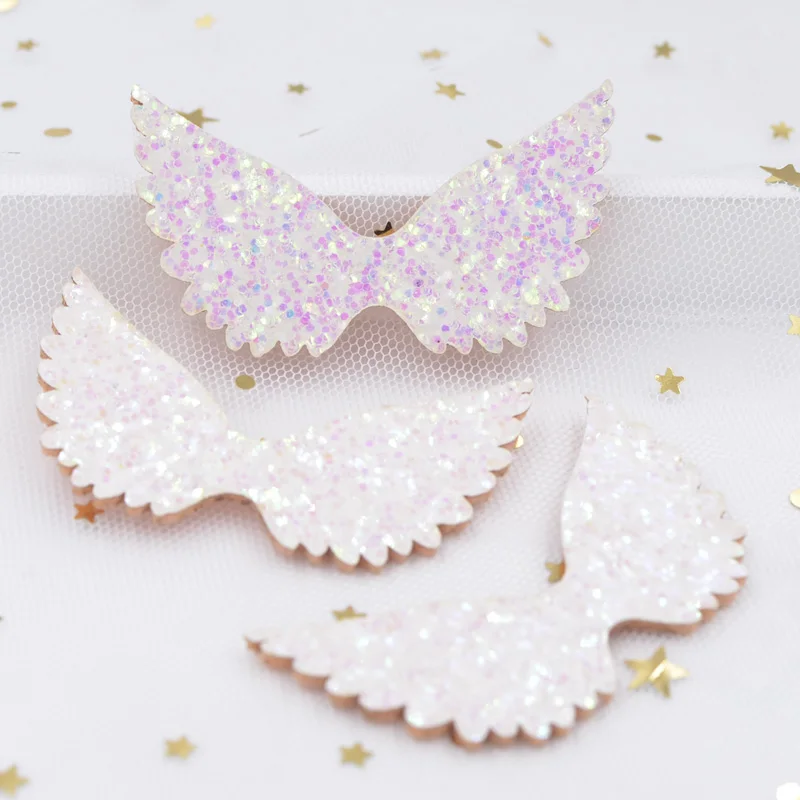 12Pcs 6CM Glitter Fabric White Iridescence Patches Angel Wing Padded Appliques for DIY Headwear Accessories Crafts Ornament S82
12Pcs 6CM Glitter Fabric White Iridescence Patches Angel Wing Padded Appliques for DIY Headwear Accessories Crafts Ornament S82