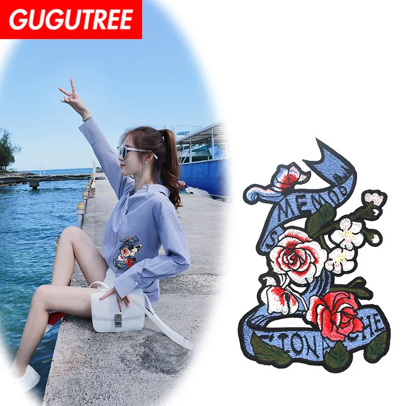 GUGUTREE embroidery big flower patches snake patches badges applique patches for clothing XC-216
GUGUTREE embroidery big flower patches snake patches badges applique patches for clothing XC-216