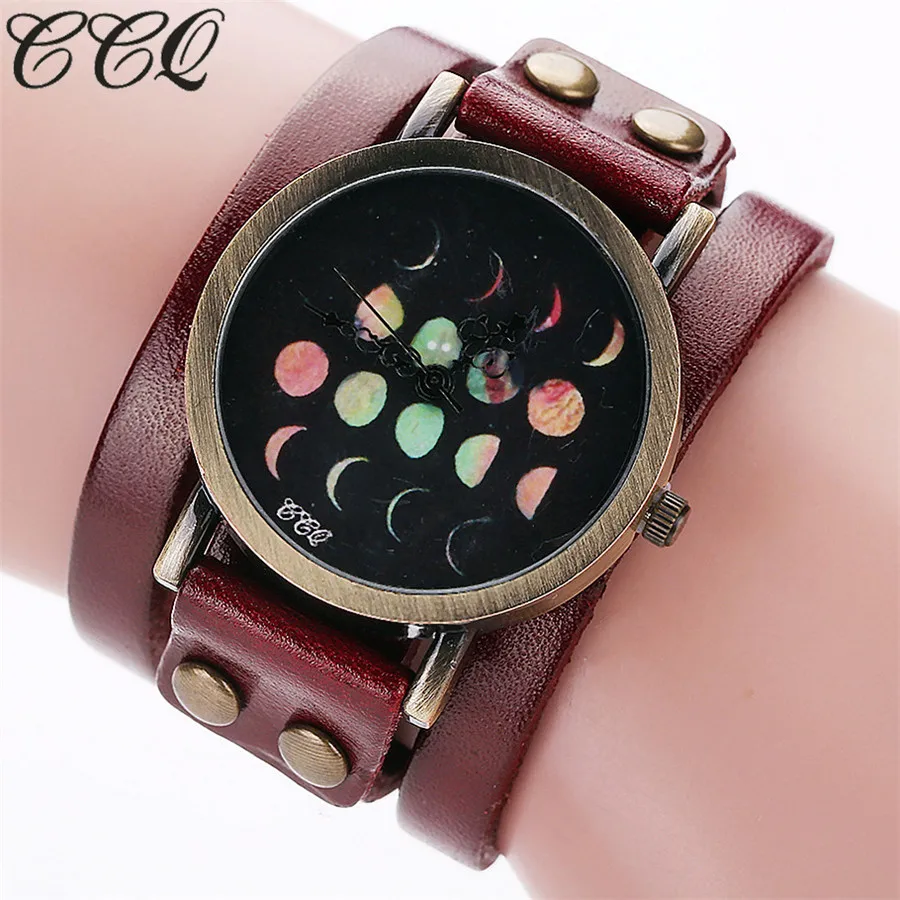 CCQ Brand Fashion Vintage Style Moon Phases Watch Women Unisex Casual Leather Quartz Wrist Watch Relogio Feminino C95
CCQ Brand Fashion Vintage Style Moon Phases Watch Women Unisex Casual Leather Quartz Wrist Watch Relogio Feminino C95