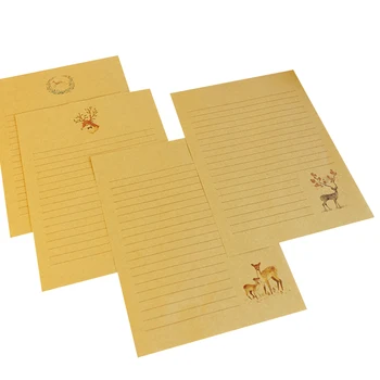 10packs/lot 260*185mm Chinese Style Deer Series Kraft Paper Writing Letter Invitation Message Letter Paper Stationery Wholesale
10packs/lot 260*185mm Chinese Style Deer Series Kraft Paper Writing Letter Invitation Message Letter Paper Stationery Wholesale