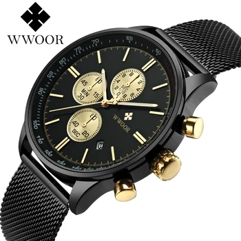 WWOOR Stainless Mens Analog Quartz Watch Luxury Fashion Sport Wristwatch-D Waterproof Watches Mens Watch Men's Watch 2018
WWOOR Stainless Mens Analog Quartz Watch Luxury Fashion Sport Wristwatch-D Waterproof Watches Mens Watch Men's Watch 2018