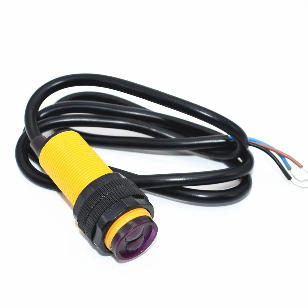 Smart Car Robot E18-D80NK Infrared Obstacle Avoidance Photoelectric Sensor Proximity Switch 3-80cm Detection Range Adjustable
Smart Car Robot E18-D80NK Infrared Obstacle Avoidance Photoelectric Sensor Proximity Switch 3-80cm Detection Range Adjustable