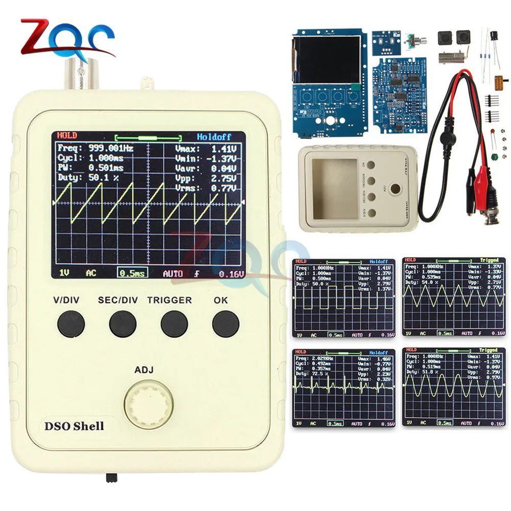 

Fully Assembled Orignal Tech DS0150 15001K (DSO150) DIY Digital Oscilloscope Kit With Housing case box